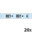 Exacompta - 20 Carnets de 50 tickets de vestiaire 3 volets - 30 x 200 mm - numéroté - bleu