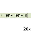 Exacompta - 20 Carnets de 50 tickets de vestiaire 3 volets - 30 x 200 mm - numéroté - vert