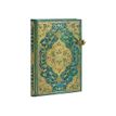 9781439732168-Paperblanks Turquose Chronicles Mini - Carnet 9,5 x 14 cm - 240 pages - ligné - bleu-vert-Angle gauche-1