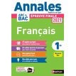 Annales Bac 2021 - Français 1re - Sujet et corrigés