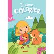 9782508048807-J'aime colorier (4-6 ans) - Petite fille et renards--0