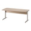 3483600784032-Bureau JAZZ+ - 180 cm - Pieds métal - Chêne gris-Angle droit-0