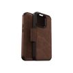 0840262381772-OtterBox Strada Series - porte folio en cuir avec MagSafe pour iPhone 14 Pro - marron-Multi-angle-0