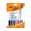 3086120017484-BIC VELLEDA 1741 - Pack de 8 marqueurs effaçables - pointe ogive - couleurs assorties--0