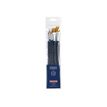 3013643002352-Lefranc Bourgeois - Pack de 6 pinceaux usé bombé, rond, plat - manche long - N° 6, 12, 16, 24-Avant-0