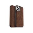 0840104215883-OtterBox Strada Series Folio - porte folio en cuir pour iPhone 12, 12 Pro - marron-Ports / commandes-7