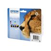 Epson T0715 Guépard - Pack de 4 - noir, cyan, magenta, jaune - cartouche d'encre originale