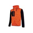 Sweat-shirt zippé col haut - orange fluo - Taille XL - Rainbow U-Power