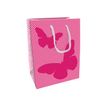 Clairefontaine La vie en rose moyen - Sac cadeau - 19 cm x 12 cm x 25 cm - Papillon