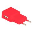 Urban Factory Wall Charger - Adaptateur secteur - 1 A - rouge