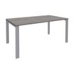 0404000120933-Bureau simple IRIS - L160 cm - Pieds aluminium - plateau imitation Chêne gris--0