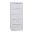 0000012200429-Colonne à clapets - L41 x H104 x P35 - 5 clapets - gris clair--0