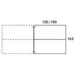 3253310163218-Bureau double STEELY - L180 cm - Double face Suivant - Pieds blanc - plateau imitation Hêtre--2