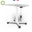 3760350282224-Bureau ELLIOT d'angle L100 - pieds blanc - plateau imitation chêne--3