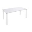 Bureau droit EXPRIM - L180 cm - Plateau Blanc perle - Pieds blanc