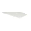 3760350282194-Bureau ELLIOT d'angle L100 - pieds noir - plateau Blanc laqué--1