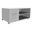 3253310147539-Console mobile INEO JET UP Bureau Vallée - L100 X H63 X P60 cm - 2 tiroirs dont 1 personnalisable en option - Fin--0