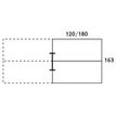 0404000122432-Bureau Bench IRIS - L180 cm - Plan suivant - Pieds aluminium - plateau Blanc perle--1