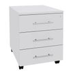 3253310145894-Caisson mobile EXPRIM/LOFTER/LEVEL - L43 x H56 x P60 cm - 3 tiroirs - Blanc perle--0