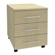 Caisson mobile IRIS - L43 x H56 x P60 cm - 3 tiroirs - imitation Erable