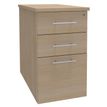 Caisson bout de bureau IRIS - L43 x P80 cm - imitation Chêne clair