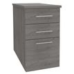 Caisson bout de bureau IRIS - L43 x P80 cm - imitation Chêne gris
