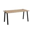 Bureau MAMBO - 140 cm - Pieds métal - Chêne Sonoma/noir