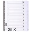 3130632001100-Exacompta - Pack de 25 intercalaires 10 positions numériques - A4 Maxi - blanc - touches plastifiées--0