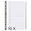 5016196103871-Exacompta - Pack de 10 intercalaires 31 positions numériques - A4 - blanc - touches plastifiées--0