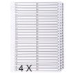 5016196104335-Exacompta - Pack de 4 intercalaires 50 positions numériques - A4 - blanc - touches plastifiées--0
