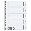 5016196103567-Exacompta - Pack de 25 intercalaires 5 positions numériques - A4 - blanc - touches plastifiées--0