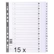 3130632000202-Exacompta - Pack de 15 intercalaires 20 positions alphabétiques - A4 Maxi - blanc - touches plastifié--0