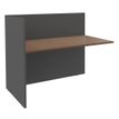 3253310276093-Banque d'accueil Module de départ haut OLA - L122,5 x H112 x P82,5 cm - structure carbone, plateau noy--0