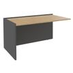 3253310434059-Banque d'accueil Module de départ bas OLA - L142,5 x H75,5 x P82,5 cm - structure carbone, plateau ch