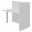Banque d'accueil Retour direct haut OLA - L82,5 x H112 x P62,5 cm - structure blanc perle, plateau blanc perle