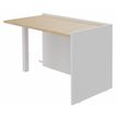 3253310372702-Banque d'accueil Retour direct bas OLA - L82,5 x H75,5 x P62,5 cm - structure blanc perle, plateau chê--0
