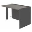 Banque d'accueil Retour direct bas OLA - L82,5 x H75,5 x P62,5 cm - structure carbone, plateau chêne gris