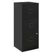 Classeur métallique monobloc - 3 tiroirs - H102 x L41 x P40 cm - anthracite