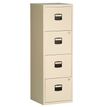 Classeur métallique monobloc - 4 tiroirs - H130 x L41 x P40 cm - beige