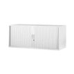 Réhausse pour armoire à rideaux métalliques - L120 x P43 x H43 cm - blanc