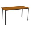 Table de réunion Rectangulaire - 160 x 80 cm - Pieds anthracite - imitation merisier