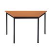 Table modulaire trapezoïdale - L120 x H60 x P60 cm - imitation merisier