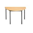 Table modulaire demi-ronde 120 cm - imitation hêtre