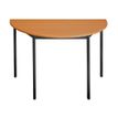 Table modulaire demi-ronde 120 cm - imitation merisier
