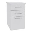 Caisson bout de bureau IDRA/DUAL - L47 x P60 cm - Blanc perle