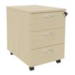 3253310175730-Caisson mobile IDRA/DUAL - L43 x H56 x P60 cm - 3 Tiroirs - Imitation Erable--0