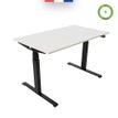 3760350281210-Bureau électrique UGO - L160x80cm - pieds noirs - plateau blanc laqué--1