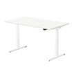 3760350281104-Bureau électrique UGO - L120x70cm - pieds blancs - plateau blanc laqué--1