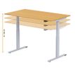 3760350281340-Bureau électrique UGO - L160x80cm - pieds gris - plateau imitation chêne Stone--5