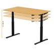 3760350281142-Bureau électrique UGO - L140x80cm - pieds noirs - plateau chêne massif--6